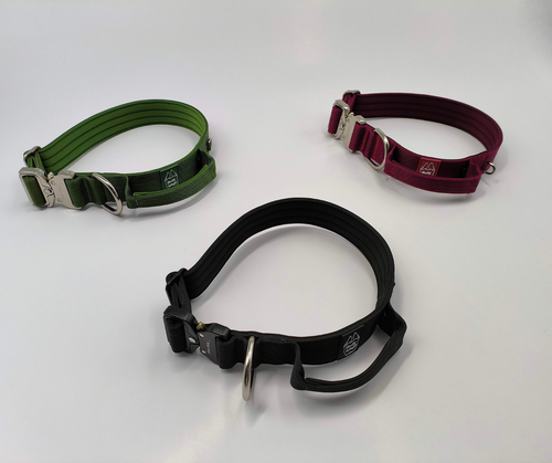 1.5" Tactical Collar with Handle - Cherry Wine